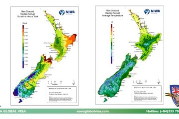 BẢN ĐỒ KHÍ HẬU NEW ZEALAND